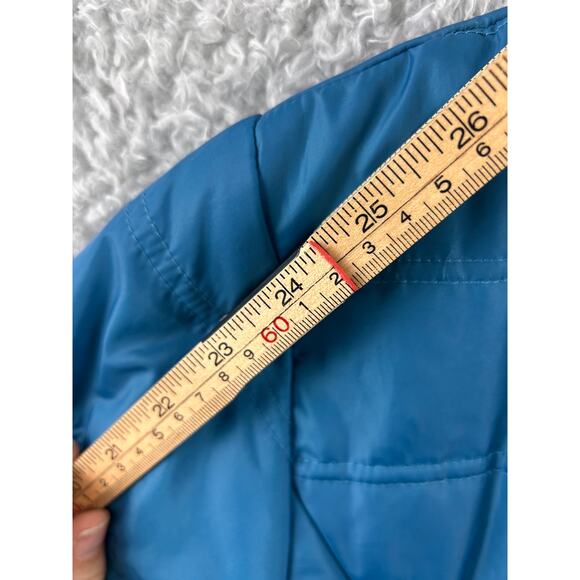 L.L.Bean Women’s Blue Quilted Fleece-Lined Puffer Jacket | Misses M | Warm Zip - Picture 12 of 13